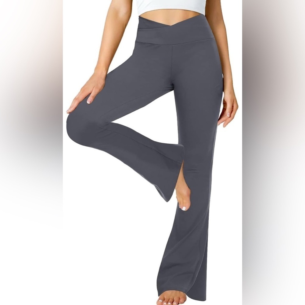 NWOT Flare Yoga Pants for Women Crossover Soft Bootcut Leggings - Picture 1 of 1